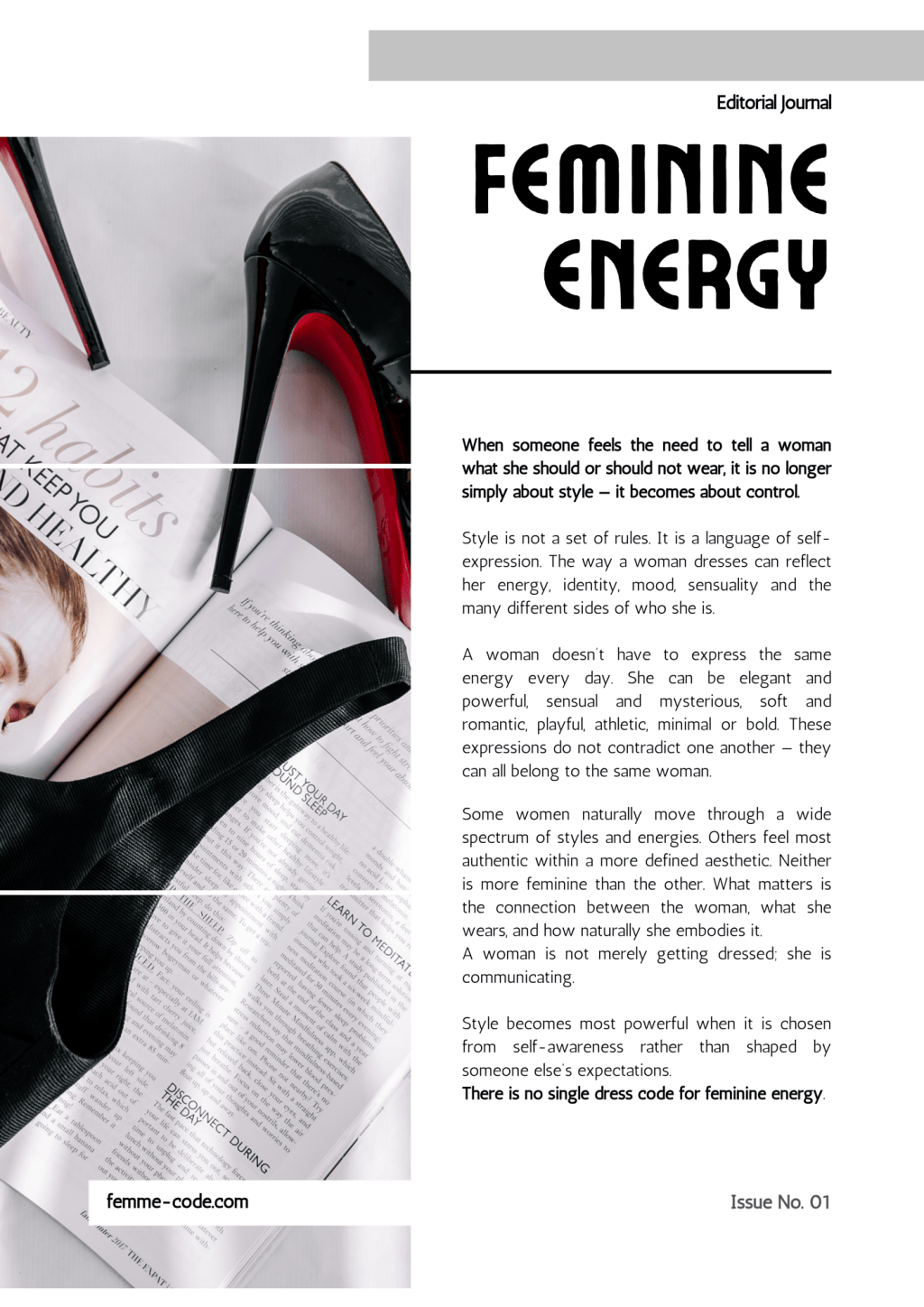 Feminine Energy Is Not a Dress Code