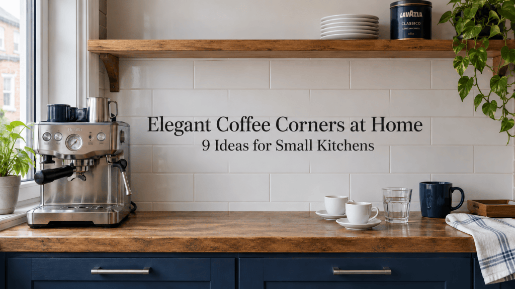 Elegant Coffee Corners at Home: 9 Ideas for Small Kitchens