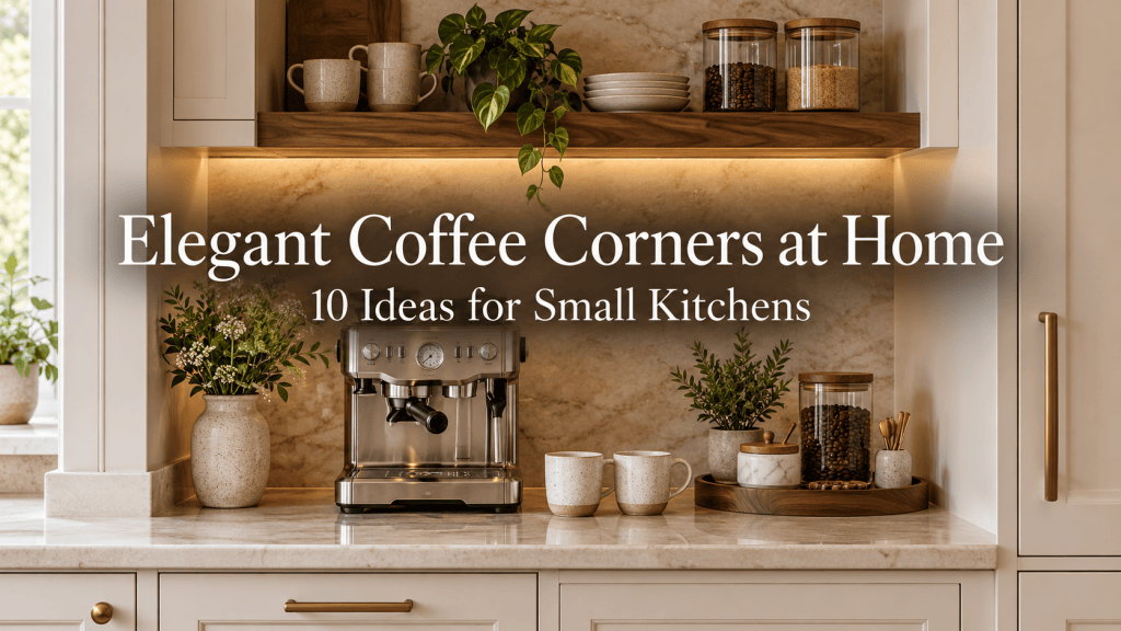 Elegant Coffee Corners at Home: 10 Ideas for Small Kitchens